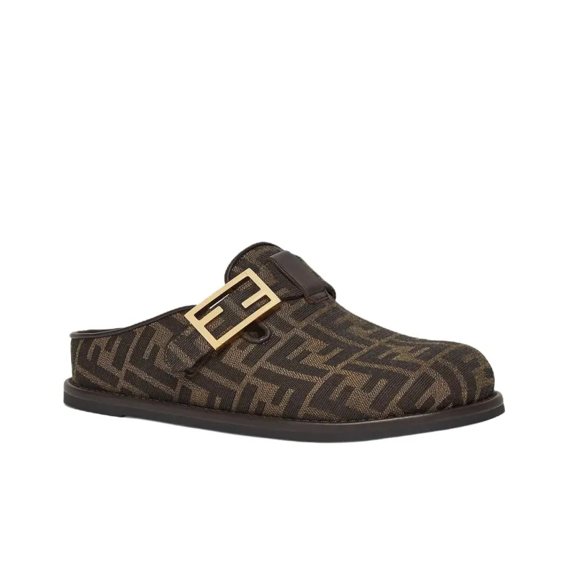 FENDI Feel Ff Jacquard Sabots Women's-2