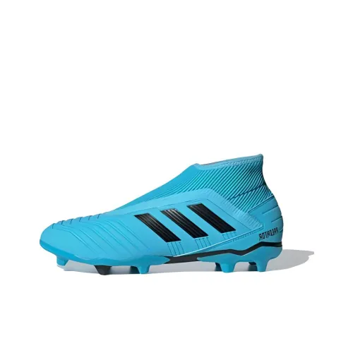 Adidas Predator 19.3 FG Rubber Long Studs Cushioning Wear-Resistant Soccer Shoes Men's Blue Black