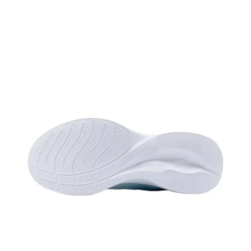 QIAODAN Cushioning And Breathable Low Top Sprint Running Shoes Men's White Blue-5