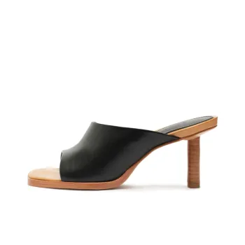 Schutz Slide Slippers 7.5cm Women's Black