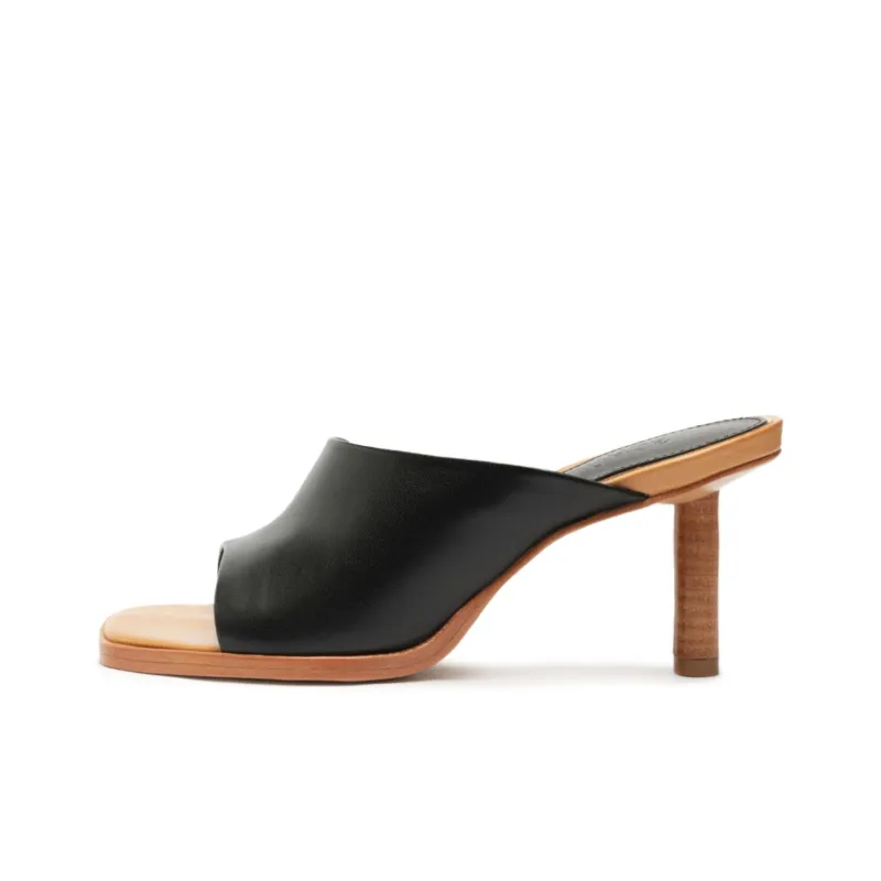 Schutz Slide Slippers 7.5cm Women's Black-0