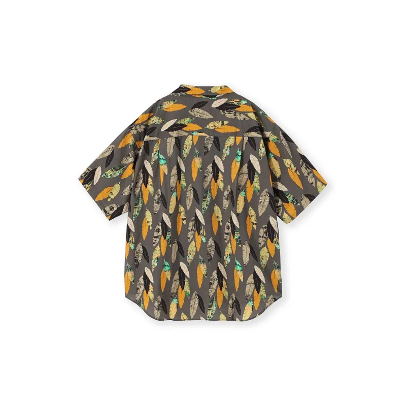 KORAKUBLUE Shirt Unisex Leaf Black-1