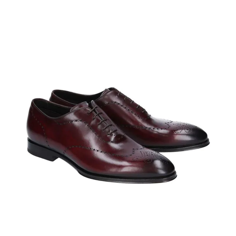 FRANCESCHETTI Francesina Siena Dress Shoes Men's Burgundy-2