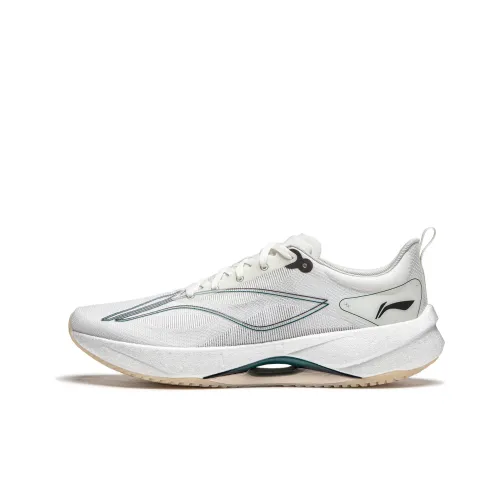 LINING Super Light 21 Running Shoes Men Low-Top Ivory