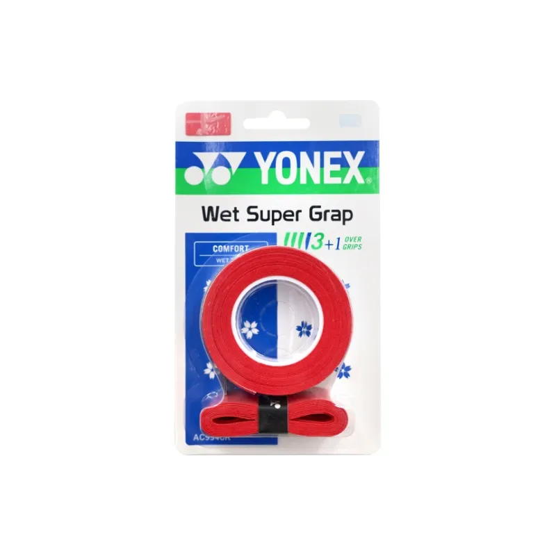 YONEX Badminton Grip Tape Polyurethane Badminton Racket Thin 4 Pack-4