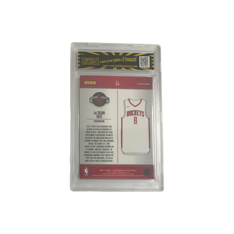 PANINI 2020 21 Ball Game Ticket OP Jashaun Tate Rocket Silver Fold Small Tank Top Teca BGN8 Graded Cards 1 Pc-1