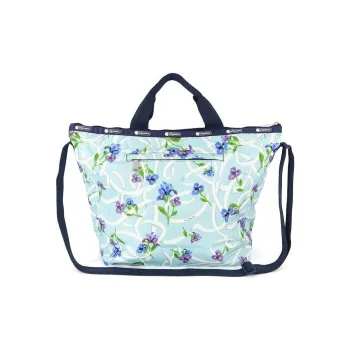 LeSportsac Nylon Tote Bag Shopping Bag Handbag Women's Light Blue