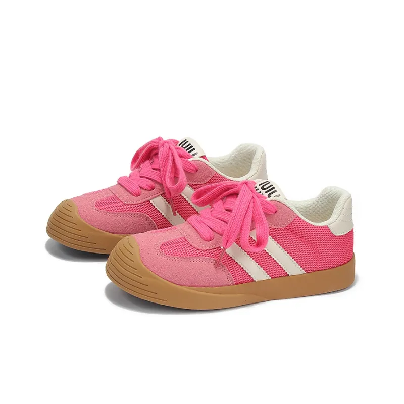 Yobn Lightweight And Breathable Skateboard Shoes Women's Strawberry Pink-1