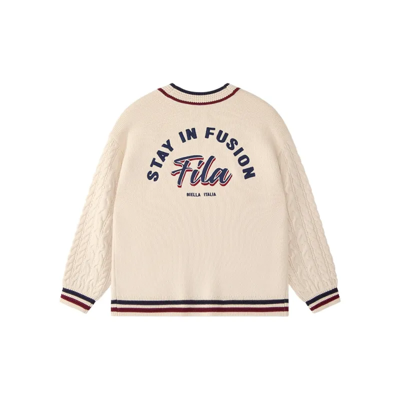 FILA FUSION FOB Series Knitwear Women's Wheat Cream-1