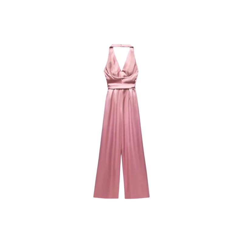 ZARA Jumpsuit Women's Light Pink-1