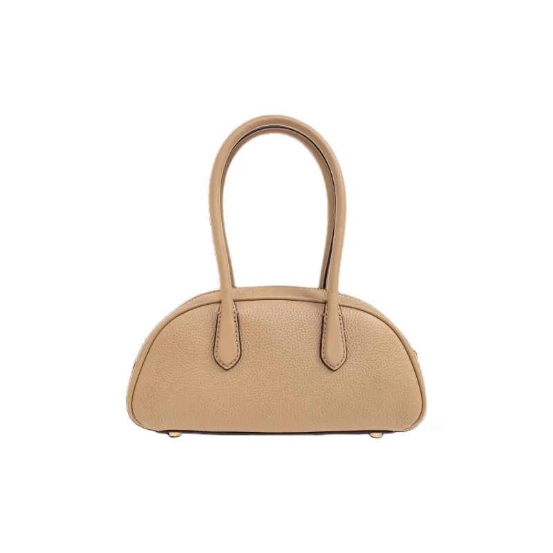 MICHAEL KORS Grain Leather One Shoulder Handbag Women's Beige-2