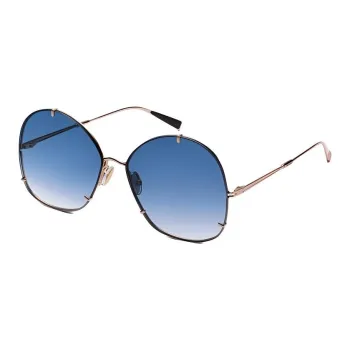 MaxMara Metal Irregular Shape Sunglasses Women's Gold