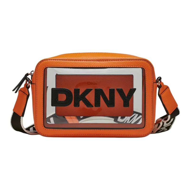 DKNY Thermoplastic Polyurethane Shoulder Bag Crossbody Bag Women's Orange-0
