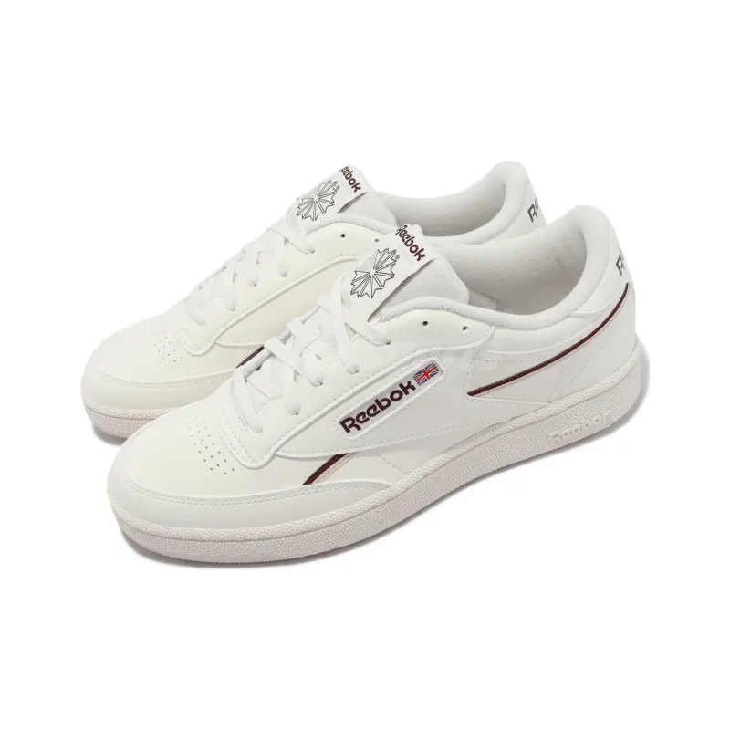 Reebok Club C 85 Vegan 'Chalk White Maroon'-2