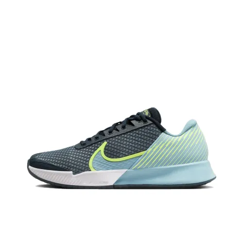 Nike Air Zoom Vapor Pro 2 Tennis Shoes Unisex Low-Top Military Arsenal Marine Blue/Fluorescent/Denim Turquoise