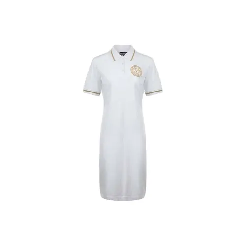 VERSACE JEANS COUTURE Short-Sleeved Dresses Women's White