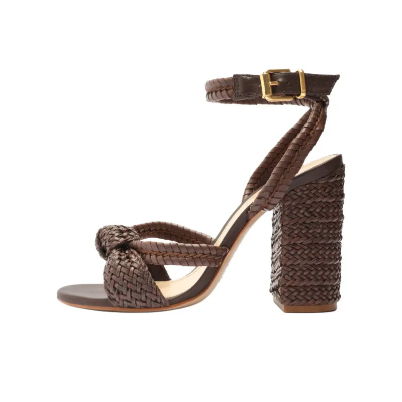 Schutz Kareena Strap Sandals 11.2cm Women's Brown-0