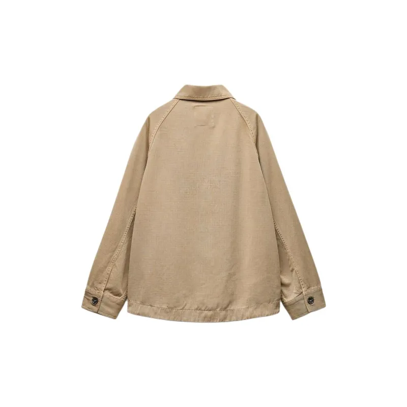 ZARA Jackets & Coats Women's Tan-1