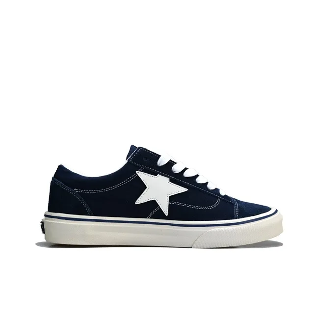 GZOZ Wear-resistant And Lightweight Low-Top Skateboard Shoes Unisex Dark Blue-1