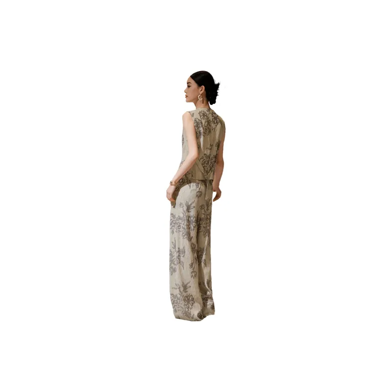Hang Yi Court Casual Suit Women's Light Khaki-1