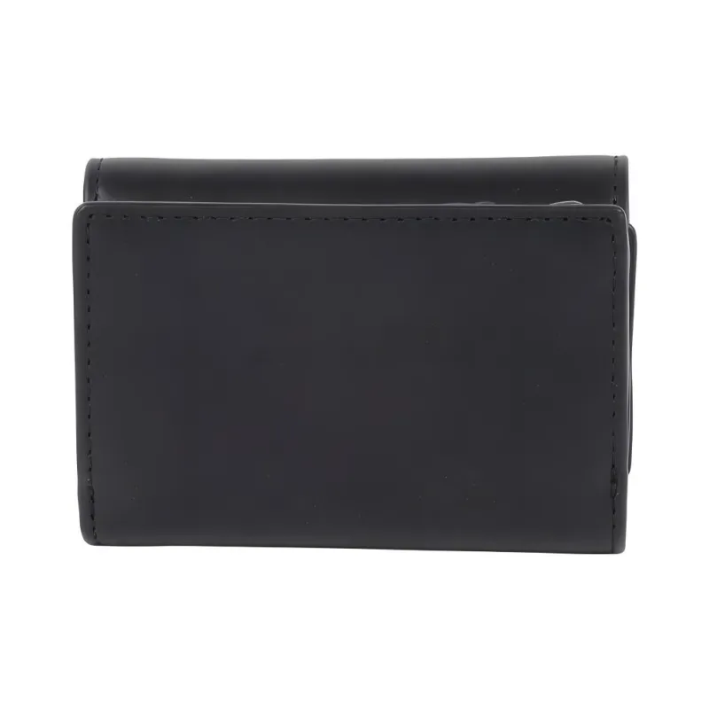 COACH Micro Cow Leather Wallet Mini Women's Black Copper & Black-3
