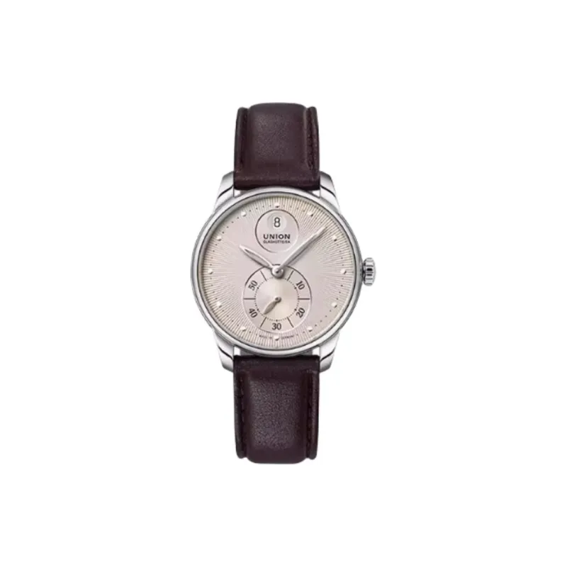 UNION GLASHUTTE SA Automatic Mechanical Movement Men's Watches Watch 36mm Blue Dial Stainless Steel Case Leather Strap-1