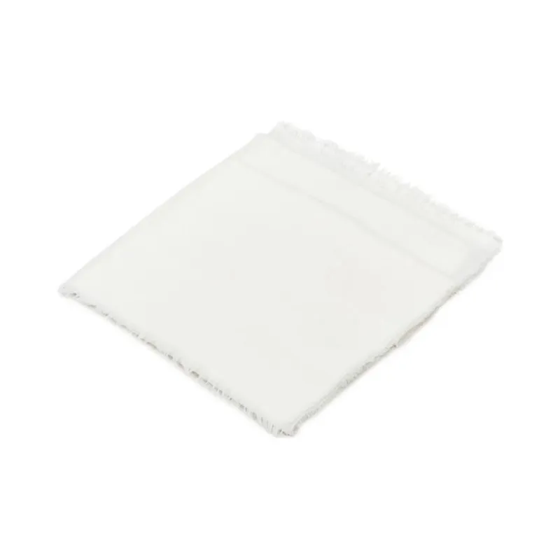 MaxMara Cotton Knit Scarves Women's White-2