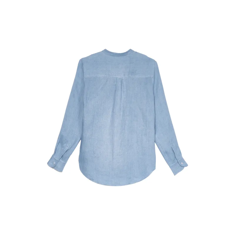 Single Shirt Women's Denim Blue-1