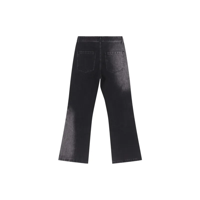 Voguo Relay Bootcut Jeans Unisex Gradient Black-5
