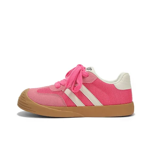 Yobn Skateboard Shoes Women's Low-Top Strawberry Pink