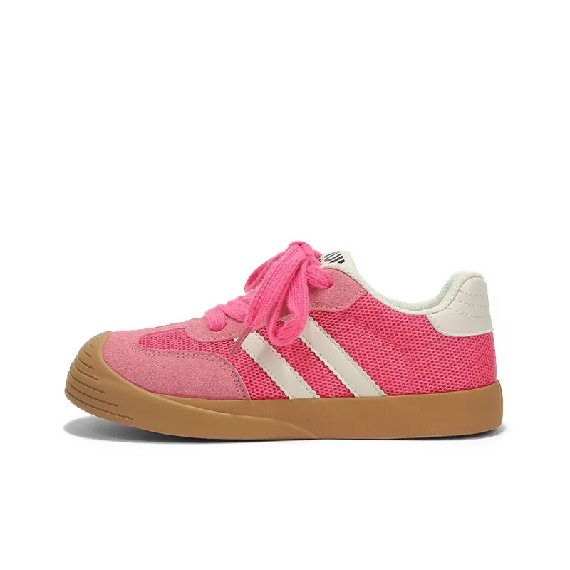 Yobn Lightweight And Breathable Skateboard Shoes Women's Strawberry Pink-0