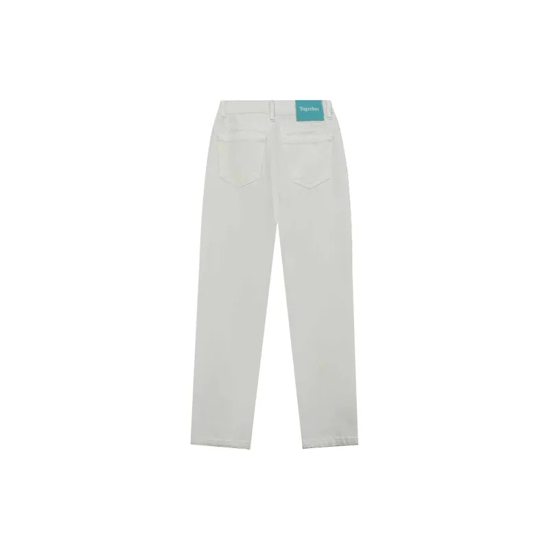 GZQJ Jeans Women's White-1