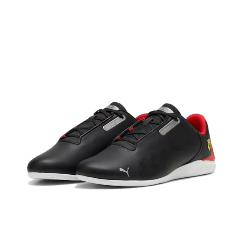 PUMA Scuderia Ferrari Anti Slip Wear Resistant Low Top Casual Shoes Unisex Black-2