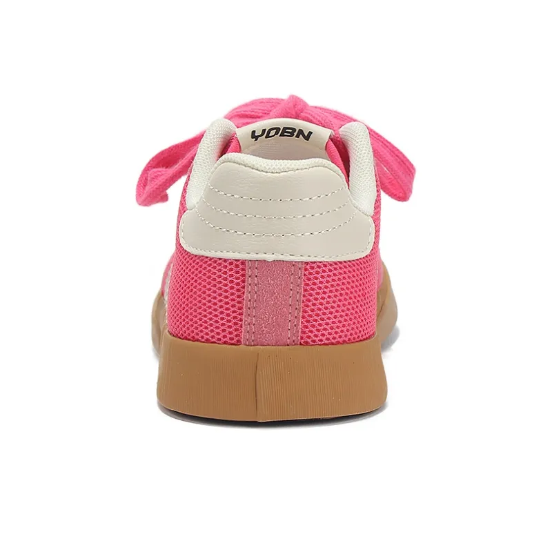 Yobn Lightweight And Breathable Skateboard Shoes Women's Strawberry Pink-6