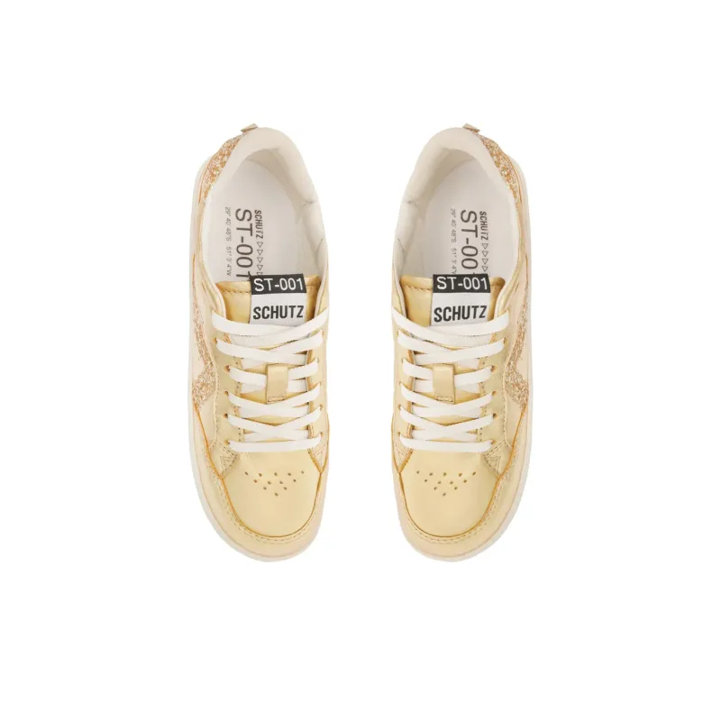 Schutz Low-Top Skateboard Shoes Women's Gold-4