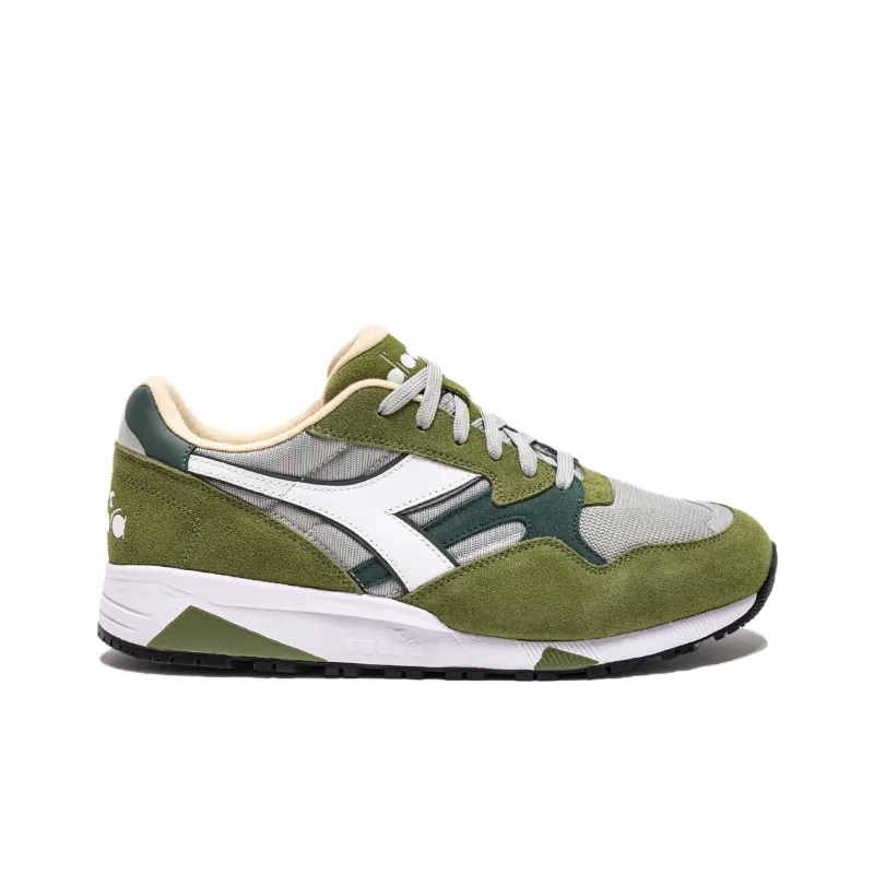 Diadora N902 Anti Slip Wear Resistant Low Top Casual Shoes Unisex Green Gray-1