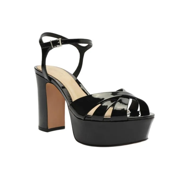 Schutz Keefa Strap Sandals 10.5cm Women's Black-2