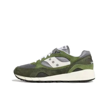 Saucony Shadow 6000 Anti-Slip Wear-Resistant Low-Top Running Shoes Men's Green White