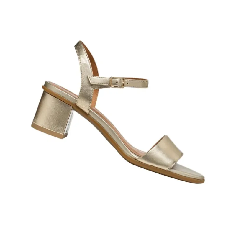 GEOX Aurely 50 One Strap Sandals 5.5cm Women's Gold-3