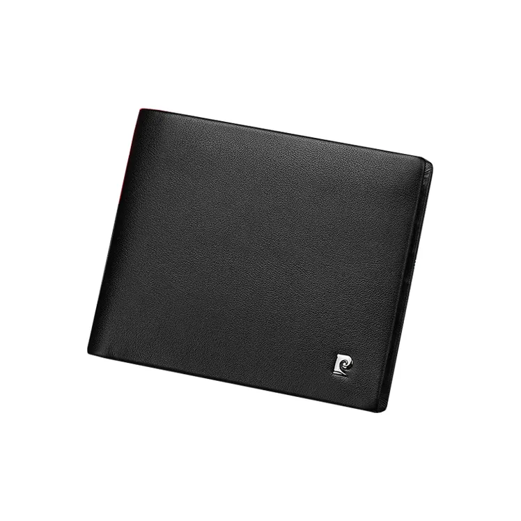 PIERRE CARDIN Top Grain Cow Leather Wallet Men's Multi-Layer Card Holder Regular Men's Black-2