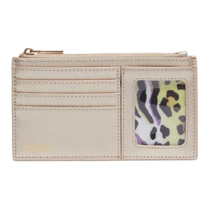 LIU·JO Logo Stamp Zipped Card Holder-0