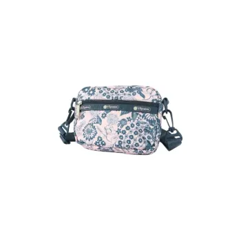 LeSportsac Polyester Crossbody Bag Shoulder Bag Women's Blue & Pink