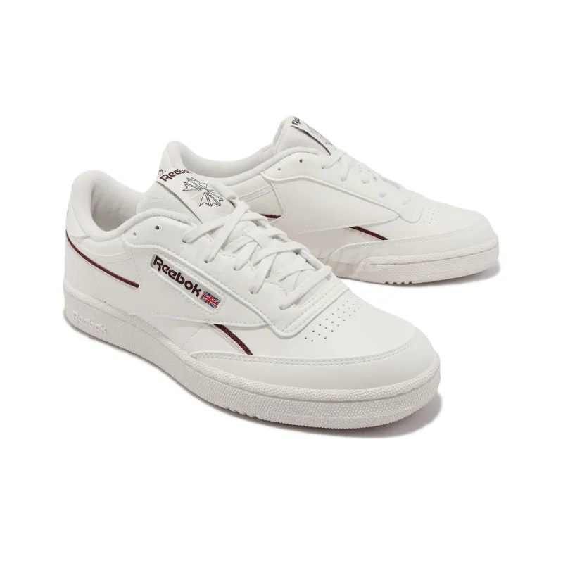 Reebok Club C 85 Vegan 'Chalk White Maroon'-3