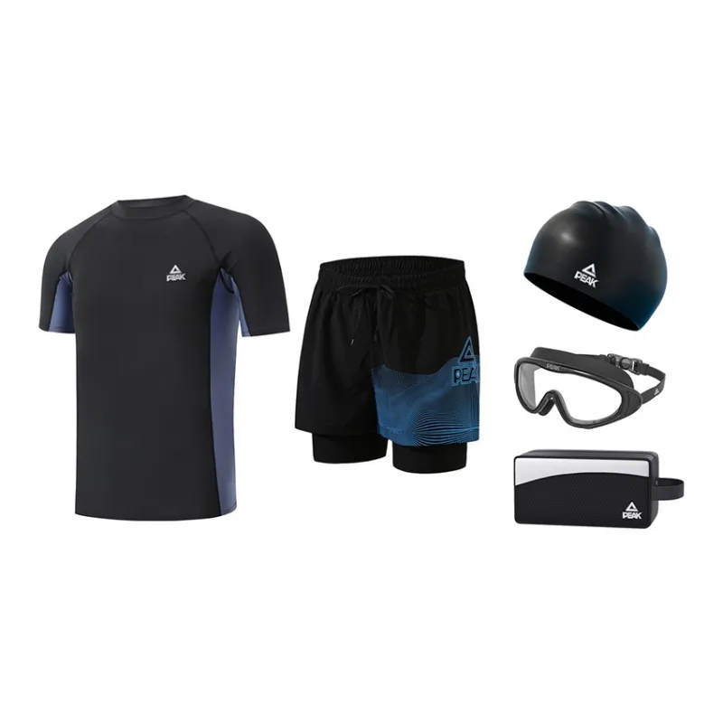 PEAK Swimming Sets Polyester Hot Spring Beach Men's Plus Size-3
