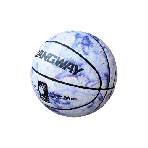 Vartsing Microfiber Leather Basketball White Purple Size 7 Training Unisex