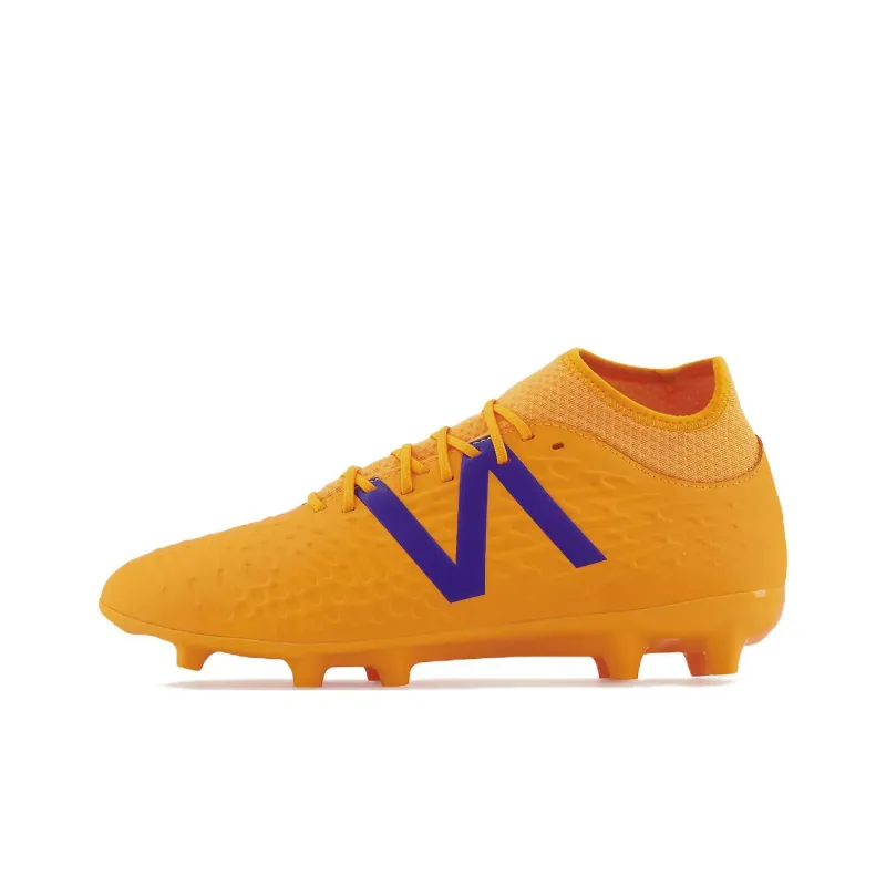 New Balance FG Rubber Long Studs Natural Ground Non slip Lightweight Soccer Shoes Orange-0