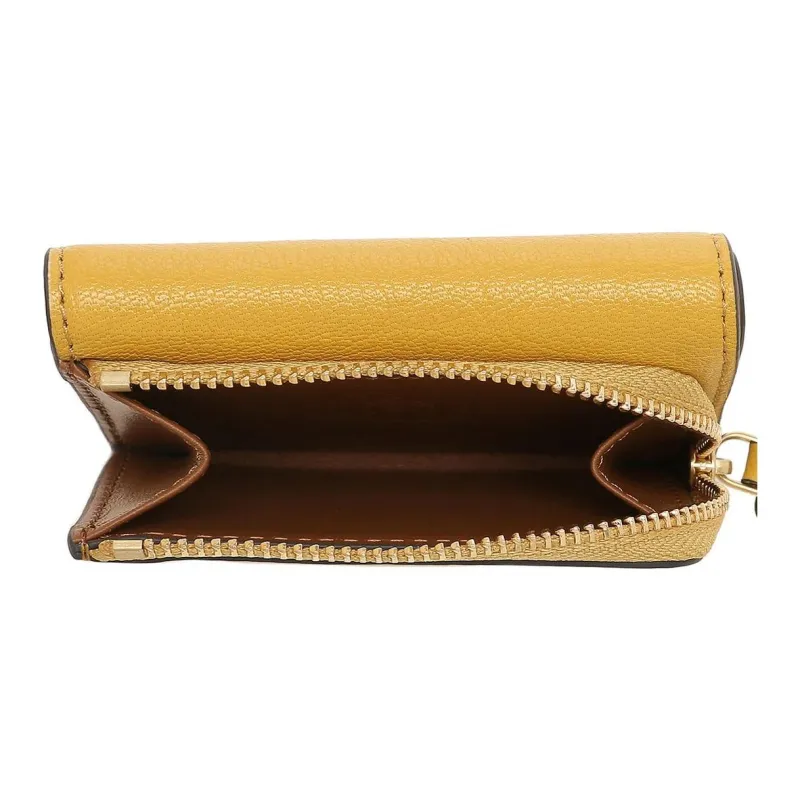 Anya Hindmarch Leather Wallet Women's Yellow And Brown-4