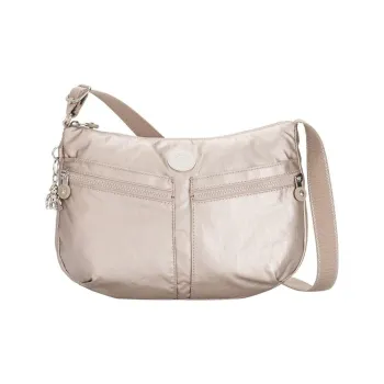 Kipling Polyamide Shoulder Bag, Crossbody Bag Medium Size Women's Champagne
