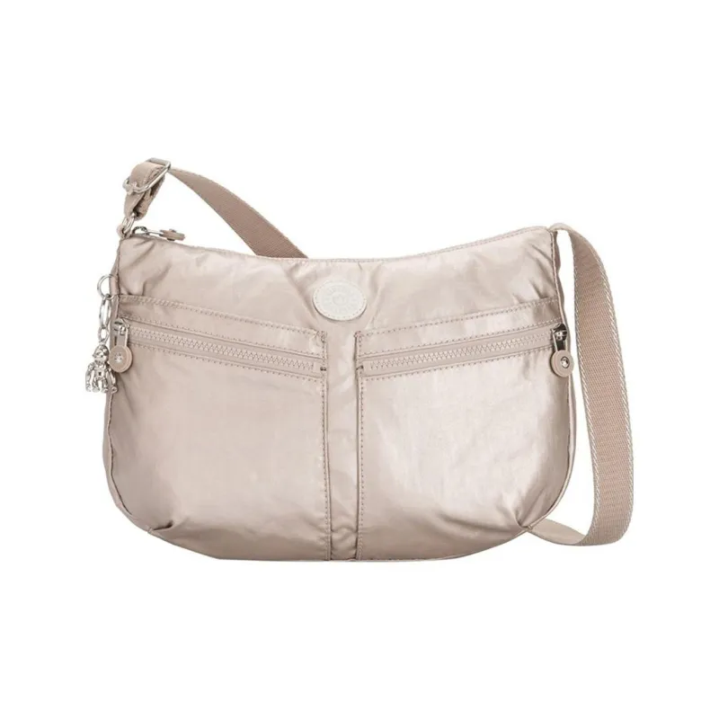 Kipling Polyamide Shoulder Bag, Crossbody Bag Medium Size Women's Champagne-0