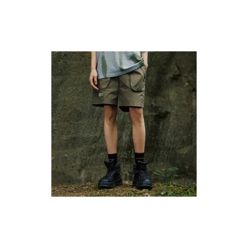 Lab.lfe X Randomevent Cargo Shorts Unisex Army Green-3